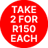 Selected Wonderbra Take 2 for R150 each 10979