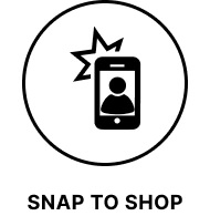 an icon displaying how you snap to shop with the app